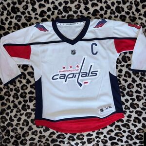 NHL Capitals Kids Jersey - White, Red, Blue